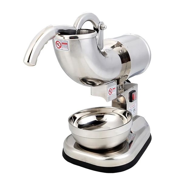 EIcetric Ice Chopper Commercial Ice Crusher Stainless Steel Ice Crushing Machine Shaving Machine
