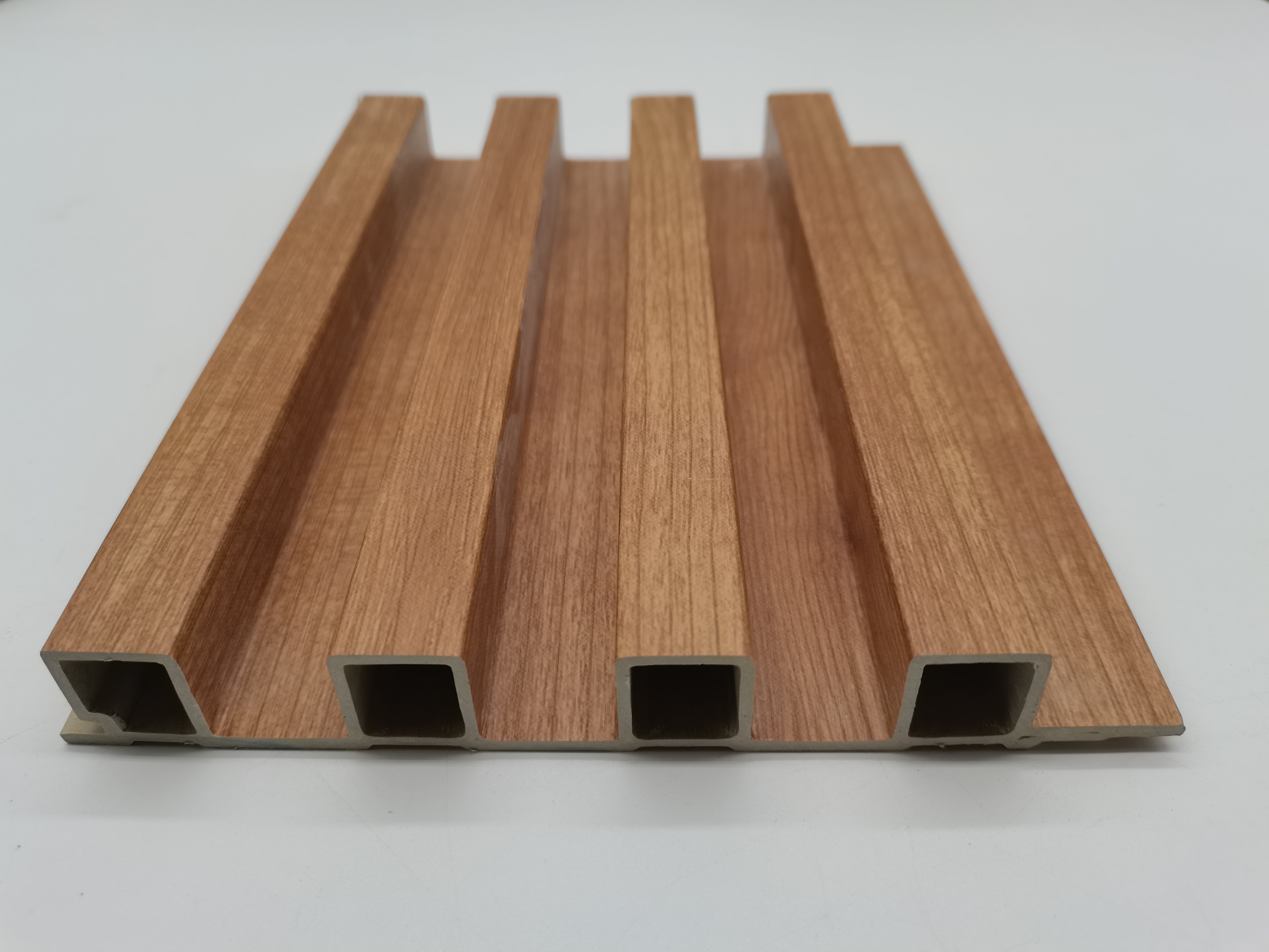 WPC grating board 160 groove grating new material fireproof wall board imitation wood grain wood-plastic composite grating wall board