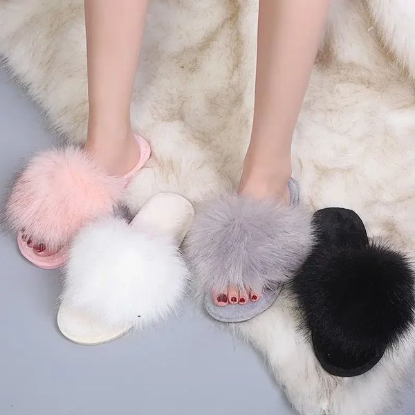 Thick and fluffy fur slider for women winter home warm fur slider for women flip up home slider flat board shoes 250103