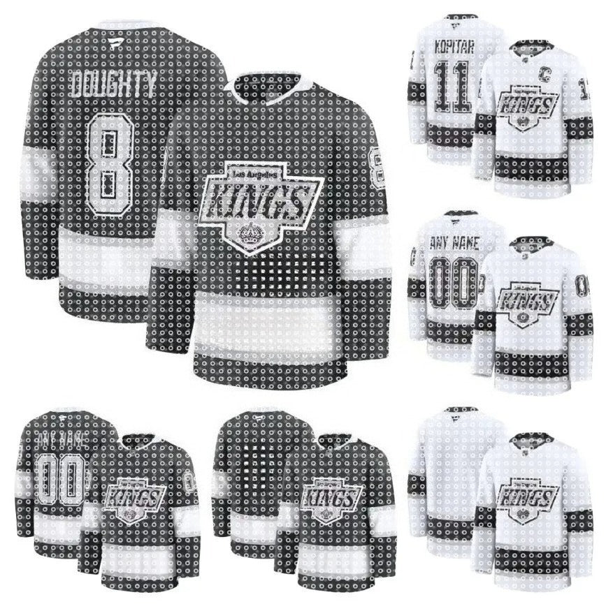 Anze Kopitar Kings Hockey Jersey Vladislav Gavrikov Joel Edmundson Mikey Anderson Alex Turcotte Trevor Lewis Spence Tanner Jeannot Adrian Kemp