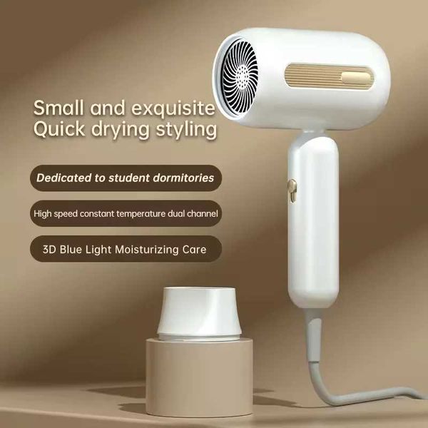 Dryers Dual Blue Light Negative Ion Dryer Fast Drying Hair Care Overheating Protection Suitable for Home and Travel G240805