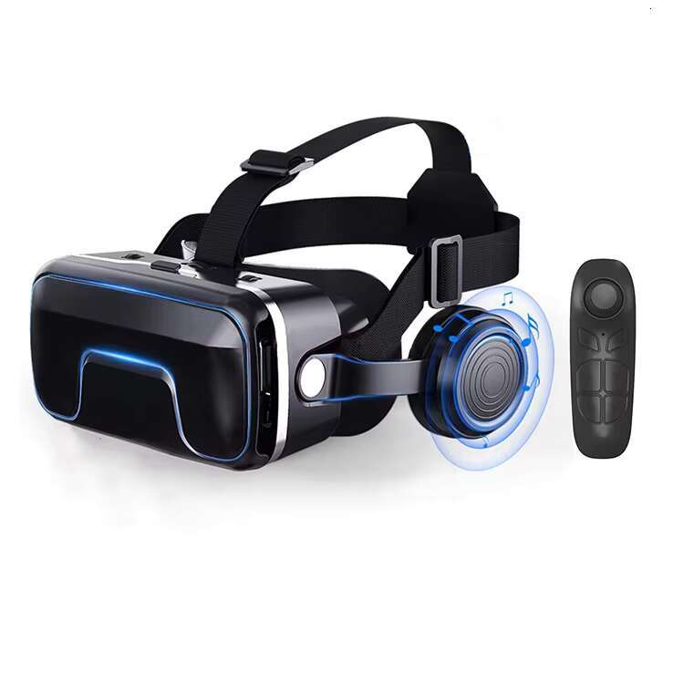 New Style Cardboard Virtual Reality Box Smart Videos 7 Inch Mobile Phone 3D Glasses VR Headset with Headphone