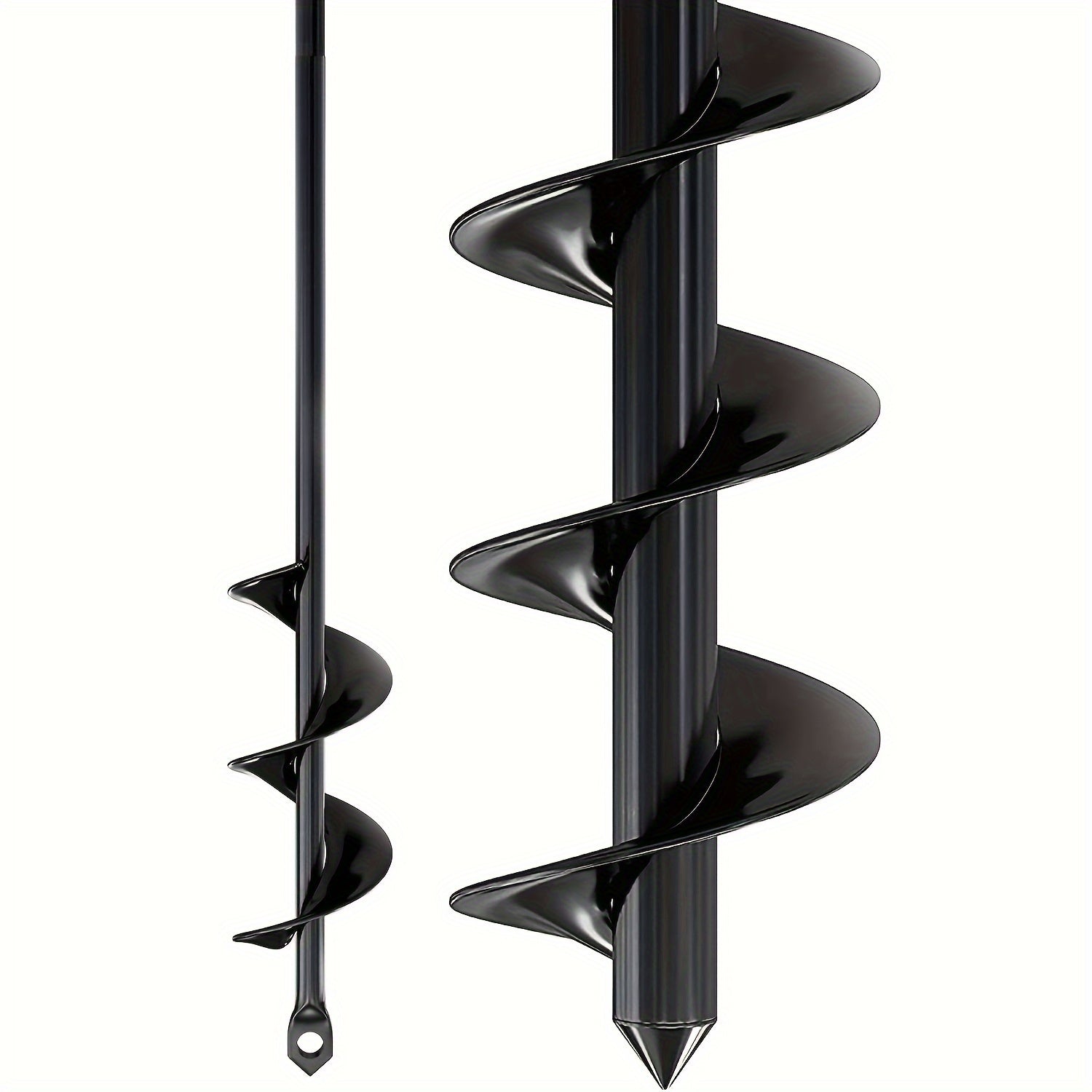 TEMU 2pcs Set Spiral Drill Bits For Planting- 1.6 X 16 Inch And 3.5 X 16 Inch- Garden Spiral Hole Drill And Bulb Planter Tools- Bed Plants And