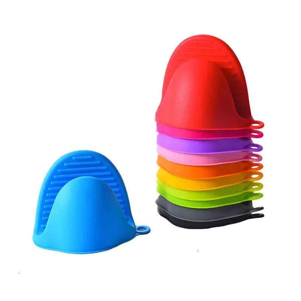 Resistant Gloves Heat Silicone Oven Slip BBQ Microwave Baking Cooking Pinch Potholder Mitts Tray Pot Dish Bowls Plate Holder W0011