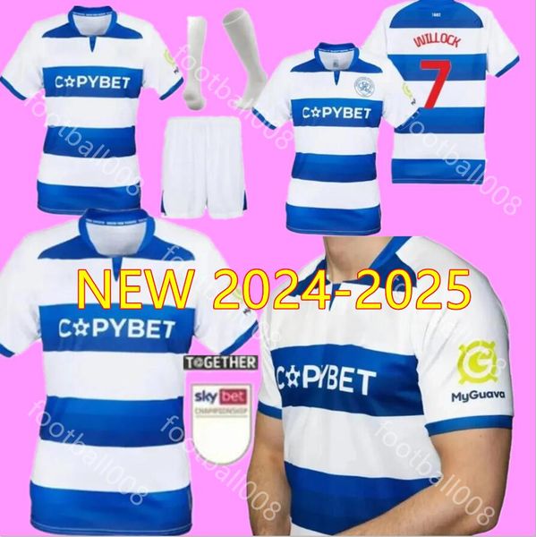 4XL 2024 2025 Queens Park Rangers Soccer Jerseys 24 25 CHAIR DYKES WILLOCK ARMSTRONG Home away Willock Amos Roberts Dykes Johansen Manneve F