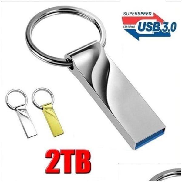 Usb Gadgets Pen Metal Flash Drive High Speed 32Gb 2Tb Memory Stick Drop Delivery Computers Networking Computer Accessories Othak