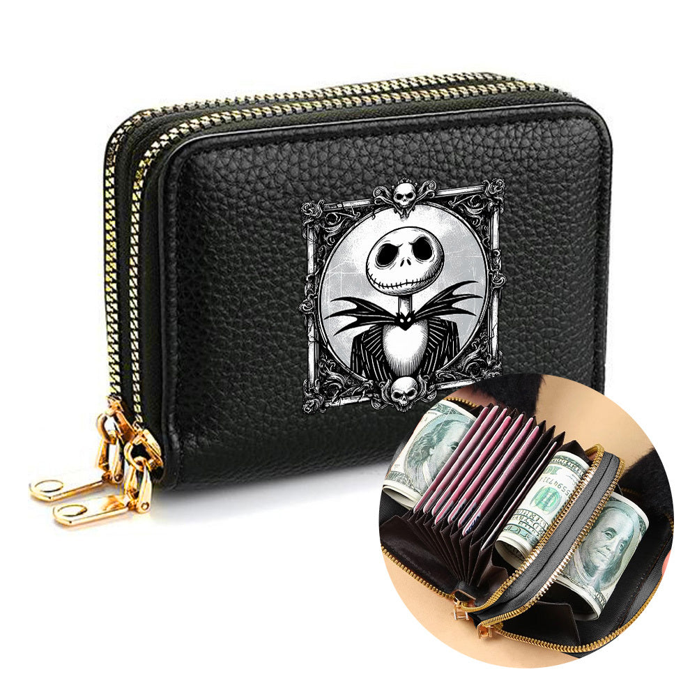 TEMU Women’s Wallet - Stylish Purse With Double Zipper, Credit Card Holder & Golden-tone Hardware, Retro Everyday Use Bag For Fans Of ", Bag