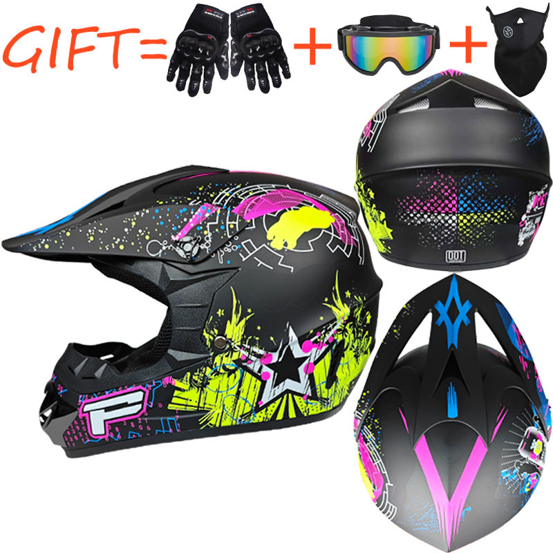 Motocross Helmet Off Road ATV Cross Helmets MTB DH Racing Motorcycle Dirt Bike Capacete with Goggles Mask Gloves Gift