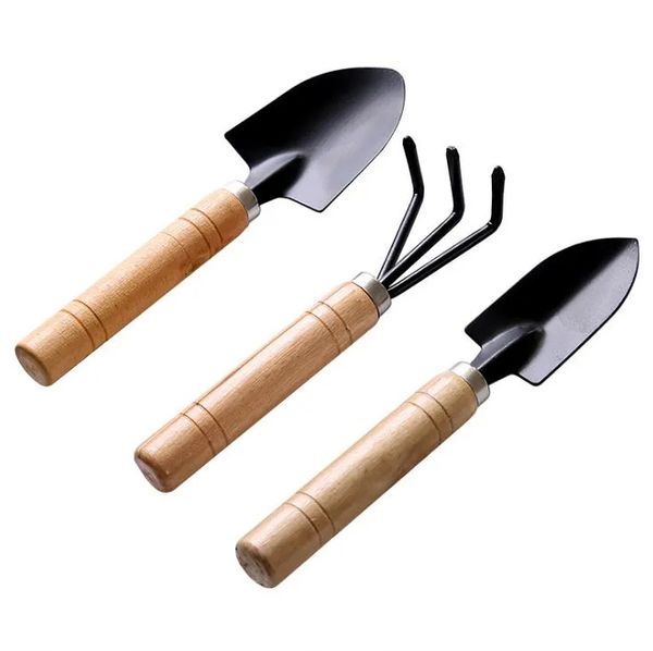 3 Pcs-Set New spade Creative Gardening Tools Three Piece Mini Garden tools Small Shovel rake Spade Potted Plant Flowers