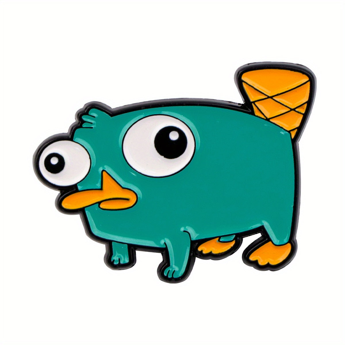 TEMU 1pc Dmlsky The Enamel Pin - Cute Cartoon Brooch With Vibrant Colors, Durable Metal Lapel Badge For Backpacks, Briefcases & Jackets, Unique Gift