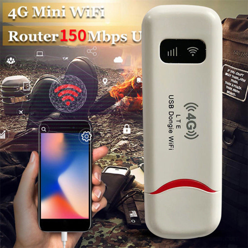 4G Global Coverage Portable WiFI Hotspot via USB - Ideal for Travelers Across Europe, Southeast Asia, and Africa