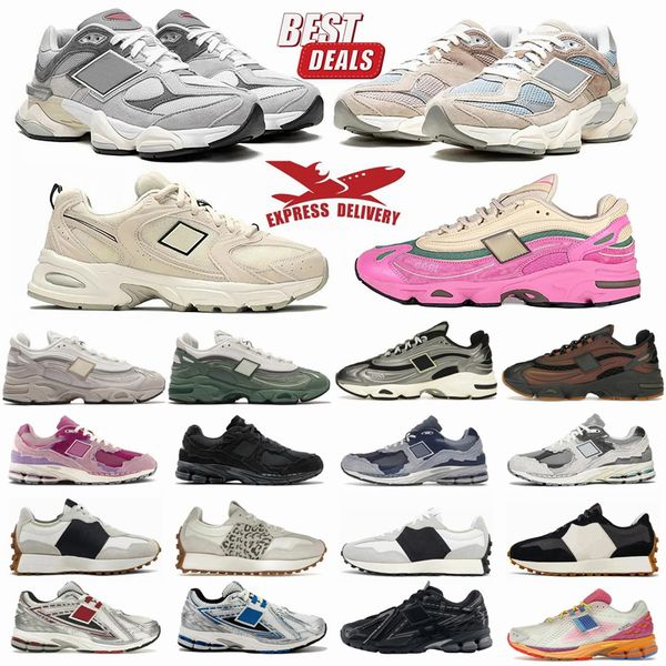 2025 Designer Running Shoes Homens Mulheres tênis preto cinza branco bege azul vermelho rosa mensal feminino tênis de couro para fora