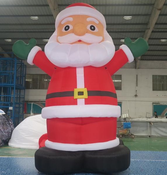 free ship outdoor Advertising Inflatables games & activities 12m 40ft giant inflatable santa claus Father christmas inflatables balloons for