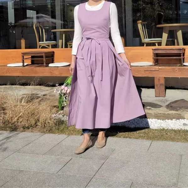 Vestido de bolso feminino Avental Restaurante Hero Crown Pinafore Kitchen Acessórios 240913
