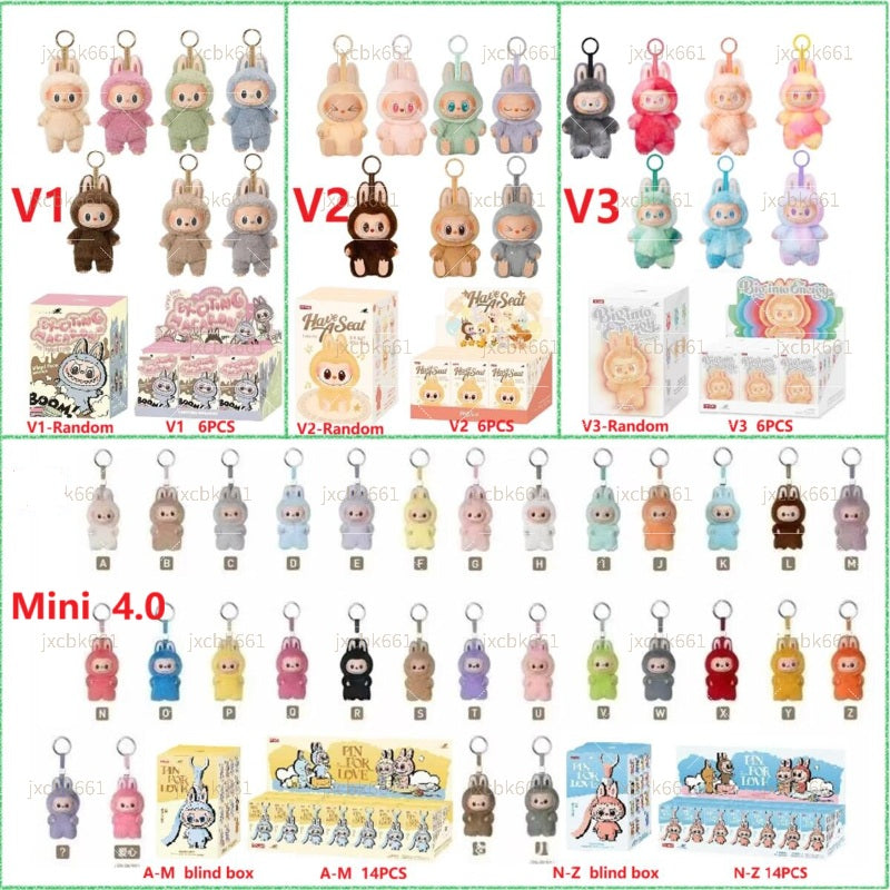 Labbub doll box full series V1 V2 V3 V4 cute plush toys dolls Labubu blind box