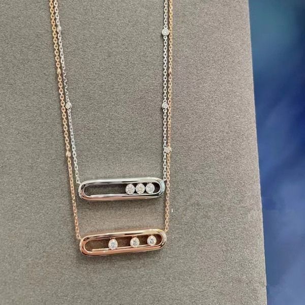 Designer Jewelry High Version Sliding Necklace Fashionable And Dynamic Full Pendant Collar Chain Bracelet Necklaces For Women