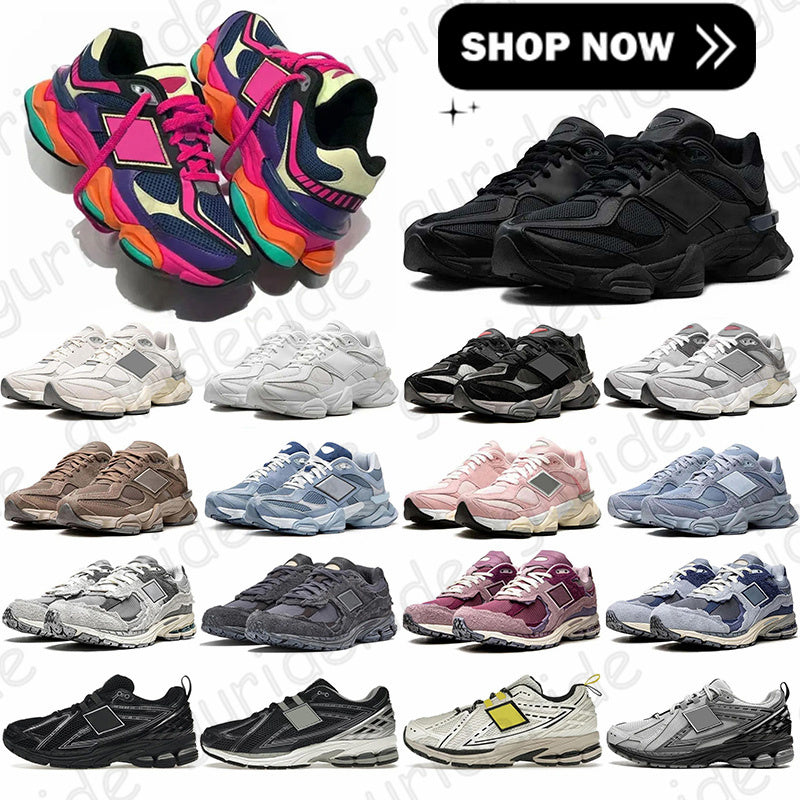 designer trainers new free shipping 9060 men women running shoes black suede olivine sea salt concrete white quartz grey outdoor sports sneakers fas