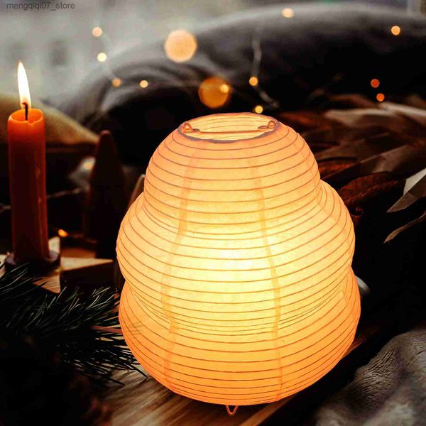 Lamps Shades Beaupretty Bedside Table Lamp White Rice Paper Lantern Desk Floor Night Light Bedroom Living Room Office Plug L240311
