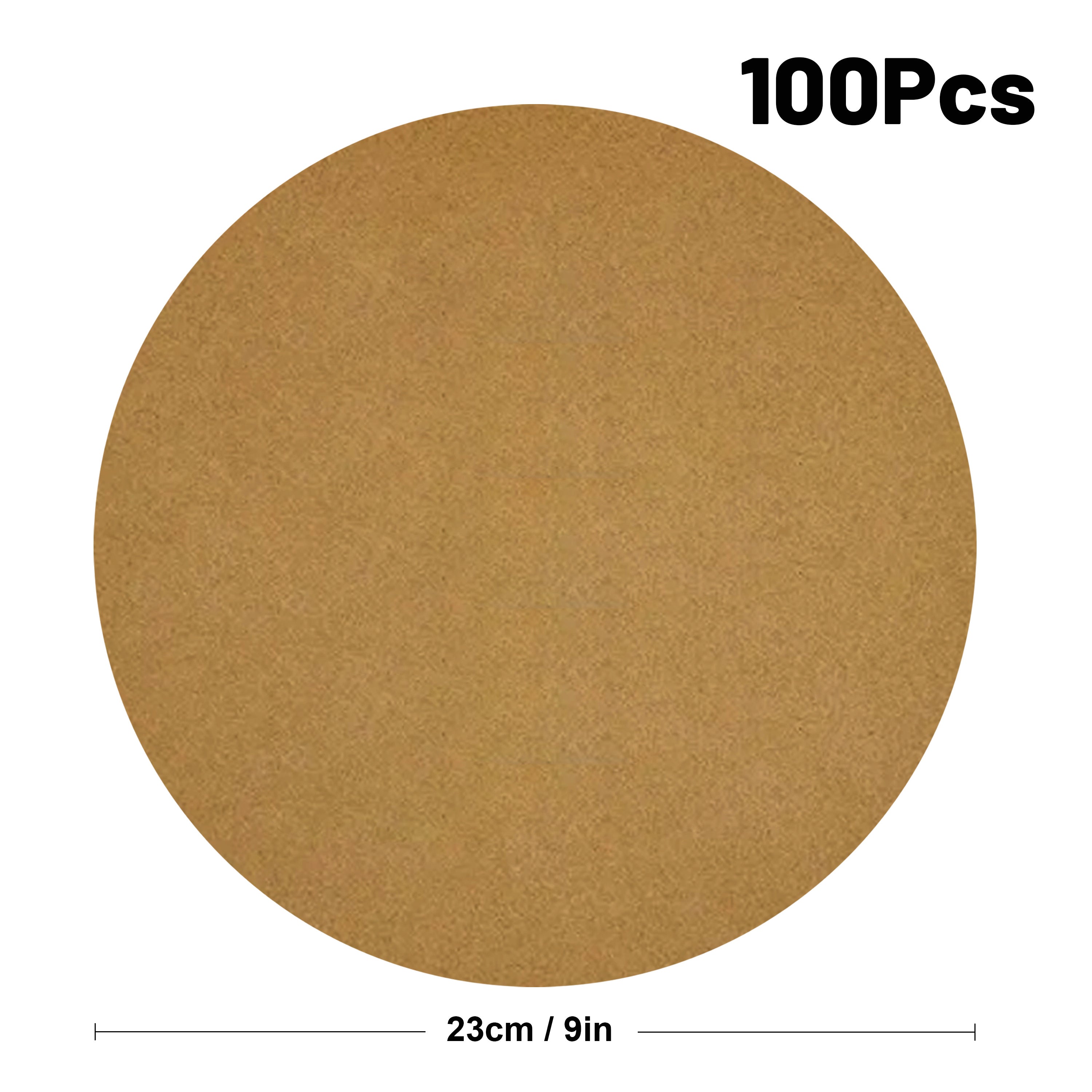 TEMU 50-100pcs Heavy-duty Round Baking Sheets - 6-8-9 Inch Pre-cut Parchment Paper For Baking, Frying, Steaming, Microwave - Holidays, Thanksgiving,