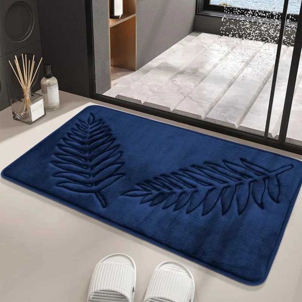 Absorbent Non-slip Bathroom Rug Memory Cotton Bathrooms Floor Rugs Bath Mat Living Room Bedroom Kitchen Home CarpetXJ240807