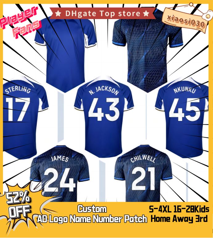 23 24 CFC Soccer Jerseys jersey PULISIC MOUNT HAVERTZ ZIYECH chelseas men kids set WERNER HUDSON KANTE uniform set Mendy T. SILVA football shirts ma