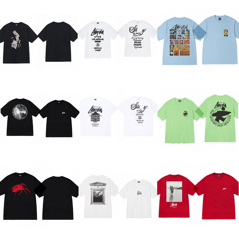 23ss Designer T-shirt Luxury Brand World Tour Basic Tee Clothing Letter Short Sleeve Shortsleeve Crewneck Tees Spring Summer Tide Men Women Couple T