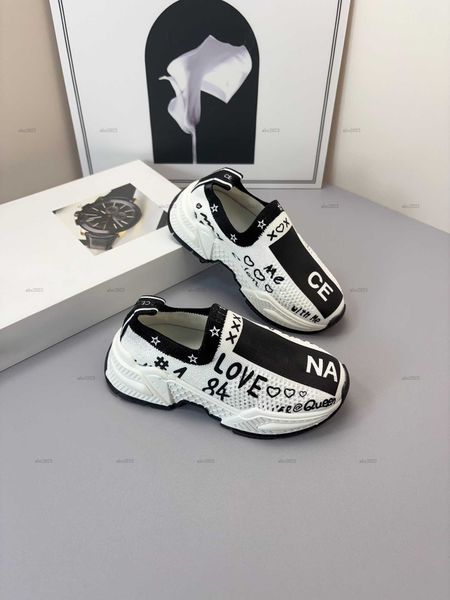 Classics Child Sock shoes Slip-On kids shoes Size 26-35 High quality designer shoes Box protection Multi-color option baby Sneakers