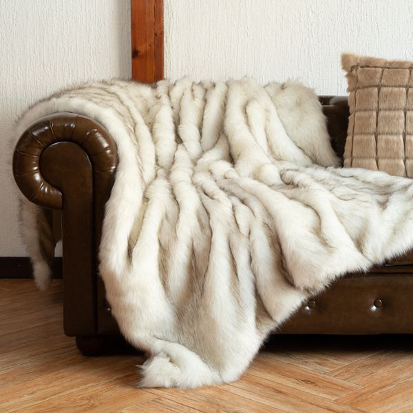 Blankets Battilo Faux Fur Blanket Winter Thicken Warm Elegant Cozy Throws For Couch Bed Plaid spread on the Home Room Decor 221203