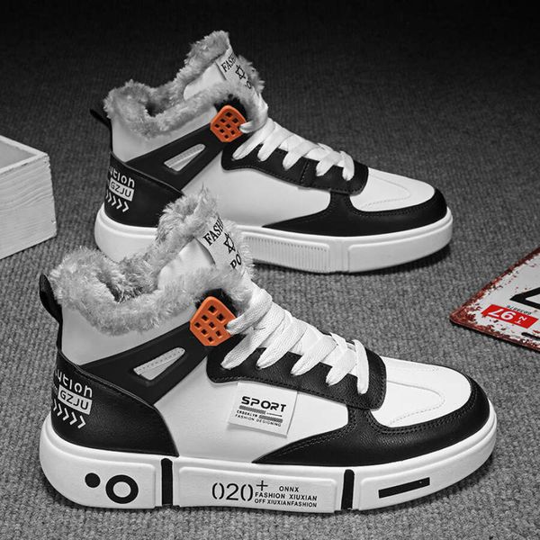 Boots 2024 New Slippers Warm Waterproof Non-Slip Plush Tenis Shoes Men Sneakers Winter Male