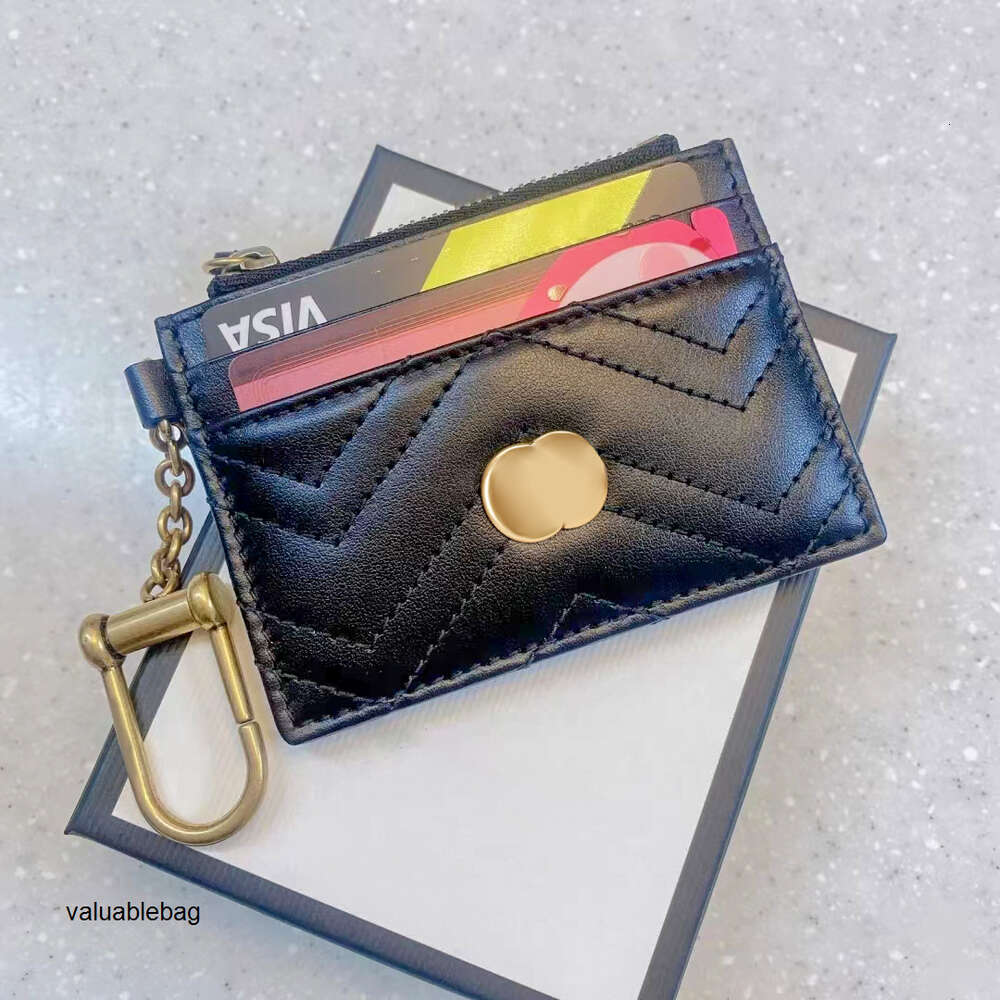 Luxury Wallets bags designer passport holders Genuine Leather WOODY card holder Purses key pouch womens men wristlets keychain card pocket organizer