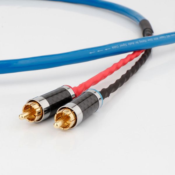 HiFi Audio Phono Cable 4-Pin Din Silver Plated Pure OFC Turntable Line Twist Locking Connector to Stereo 2 RCA Plugs For NAIM 1M