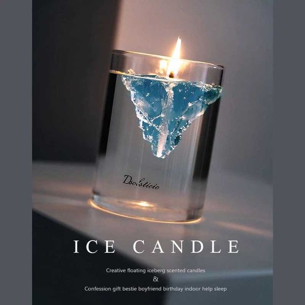 Scented Candle Creative Soy Wax Floating Iceberg Scented Candle Set Suspended wax scented candle Romantic Aromatherapy Candles DIY material
