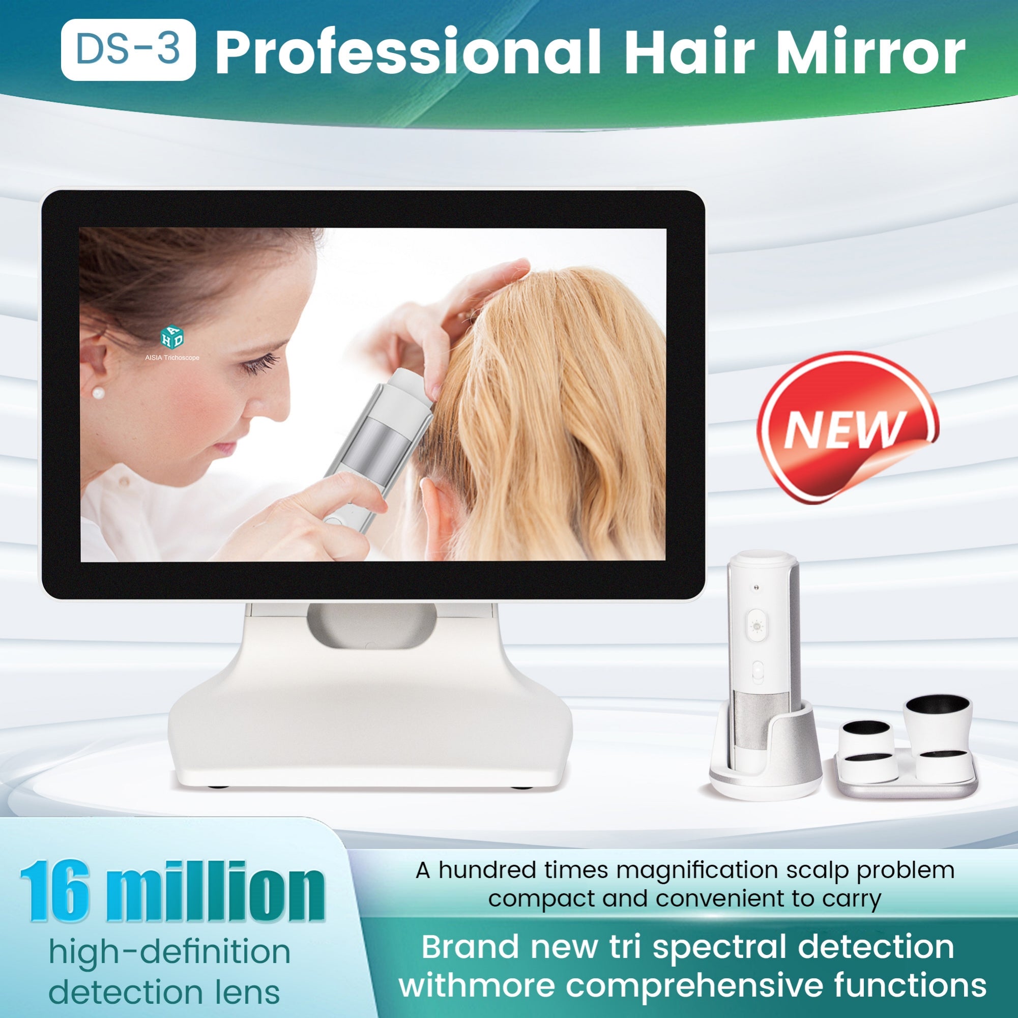 Hair Follicle Detector Is a Multi-Platform Connection Device Suitable For Scalp Oil Pore Analysis and Care In Beauty Salons And Hair Care Centers NE