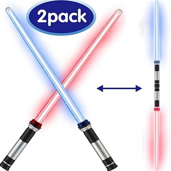 LED Swords-Guns 2-in-1 lightsaber Rgb smooth swing RGB 7 color change power FX FOC explosive machine toy Jedi laser sword gift H241206