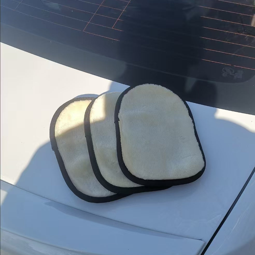 TEMU 3pcs Cleaning Gloves Set - Quick Waxing & Polishing, Lightweight Polyester, Ideal For Home & Auto Detailing, Includes Floor Scrubber, Car Wash