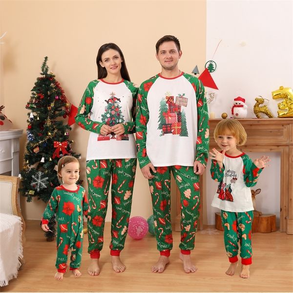 Family Matching Outfits Christmas Family Matching Pajamas Set Family Look Mother Daughter Father Baby Kids Sleepwear Mommy and Me Nightwear