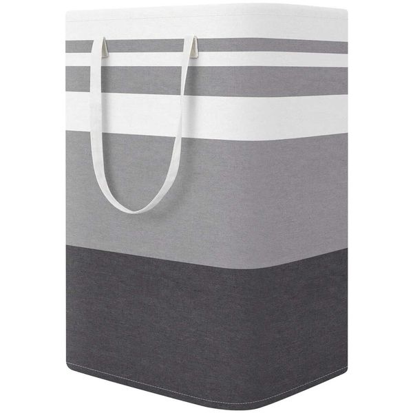 Large foldable laundry basket 75L independent clothing box with easy to carry handle suitable for laundry rooms bedrooms dormitories towels