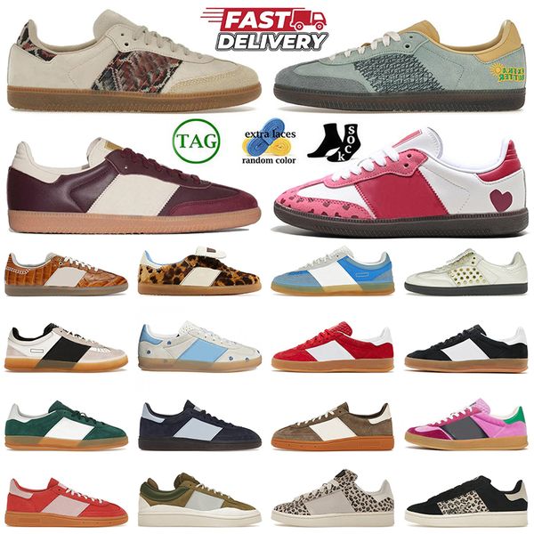 2025 Classic OG Sneakers Indoor Casual Shoes Consortium Copa Maroon Marone Gold Metallic Pink Heart Bad Bad Bunny Pony Leopard 00s Mens femi
