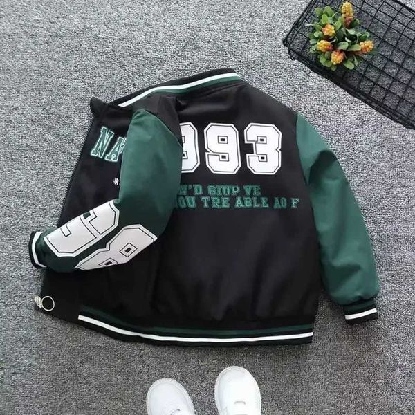 Jackets 2024 Autumn Girls Boys Clothes Baseball Jacket Kids Teenagers Sports Outerwear cardigan Child Outwear Coats 6 7 8 9 10 12 year Y2411