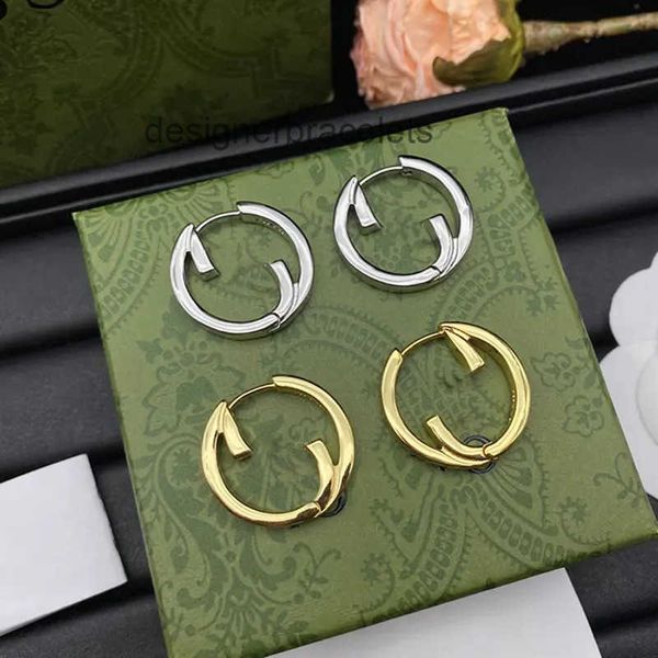 Designer Jewelrys Luxury Designer Hoop Earrings for Womens Gold Hoops Earings Womans Silver G Earring Stud Dangle Earing Des Boucles Oreille