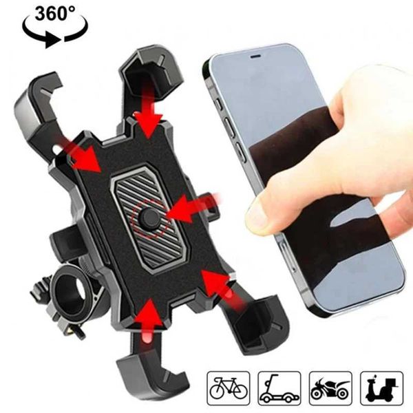 360 degree bicycle phone holder universal bicycle handle phone holder suitable for 4-7 inch phone holder shock-absorbing bracket support CL2