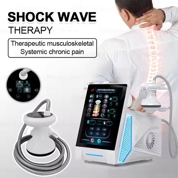 high-power physio treat Chronic Plantar Fasciitis healing Shock wave focused eswt body muscle relax machine