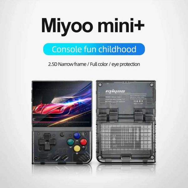 Portable 3.5-inch Miyoo Mini Plus retro handheld game console open-source Miyoo Mini+video game player childrens gift 128GB X2411211