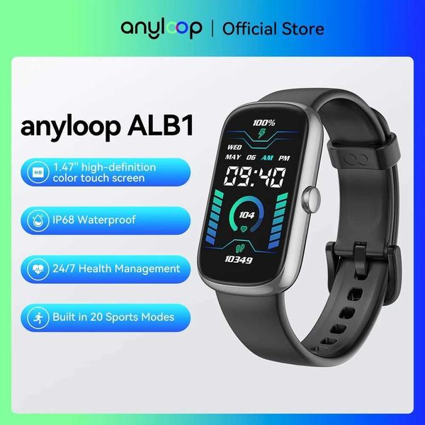 New Arrival Anyloop ALB1 Smart Wah Sports Fitness Tracker Advertising Rate Monitor Childrens Smart Wah Smart Bracelet Call Rnder M Z241114