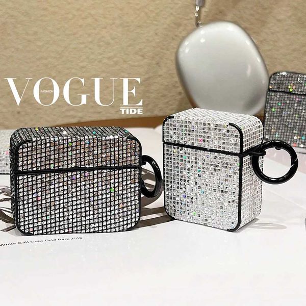 Earphone Accessories Luxury Bling Glitter Cover for AirPods Pro 2 Girl Lady Sequin Case for AirPods Pro 2nd gen Funda For AirPod 2 3 Headpho