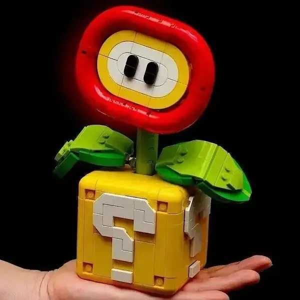 Novo modelo de planta moc piranha planta encaixe de chama montada bloco de construção de tijolo Toys educacionais Gretos de Natal C250118