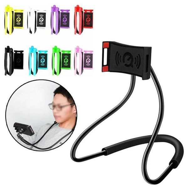 Mobile phone holder collar lazy mobile phone holder accessories adjustable 360 degree mobile phone holder Y241106