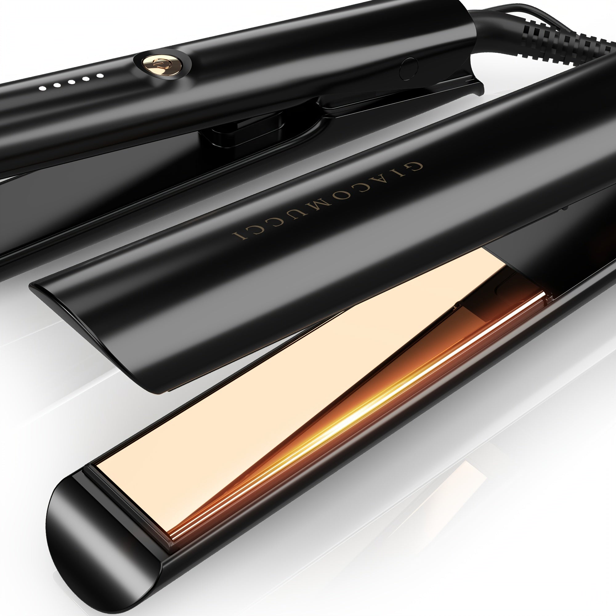 TEMU Titanelli 2 In 1 Straightener And Curler | Ti-thermal Technology Flat Iron | 1-inch Professional Styling | In Black, Gold, And Pink
