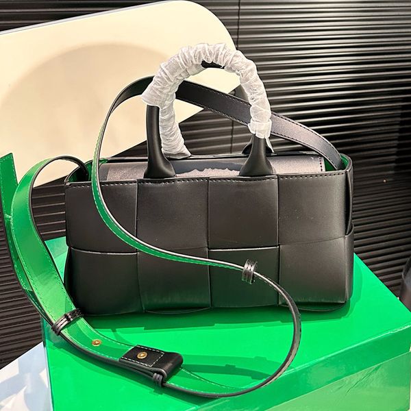 Designer Women Multicolor Arco Woven Mini Tote Bag Italy Luxury Brand Genuine Leather Patchwork Shopping Bags Lady Large Capacity Basket Sho