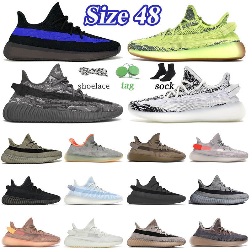 News Top Quality Mens Designer 3M Size 48 Running Shoes Sneakers Granite MX Dark Salt Mono Mist Ice Cinder Beige Bone Bred Cinder Cream Tennis Men W